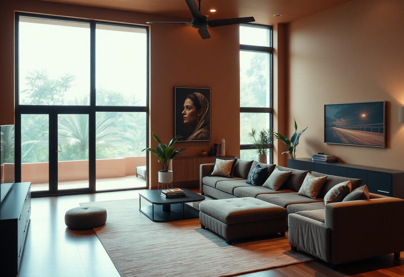 Designer living room interior